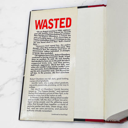 Wasted: The Preppie Murder by Linda Wolfe [1989 HARDCOVER] BCE • Simon & Schuster