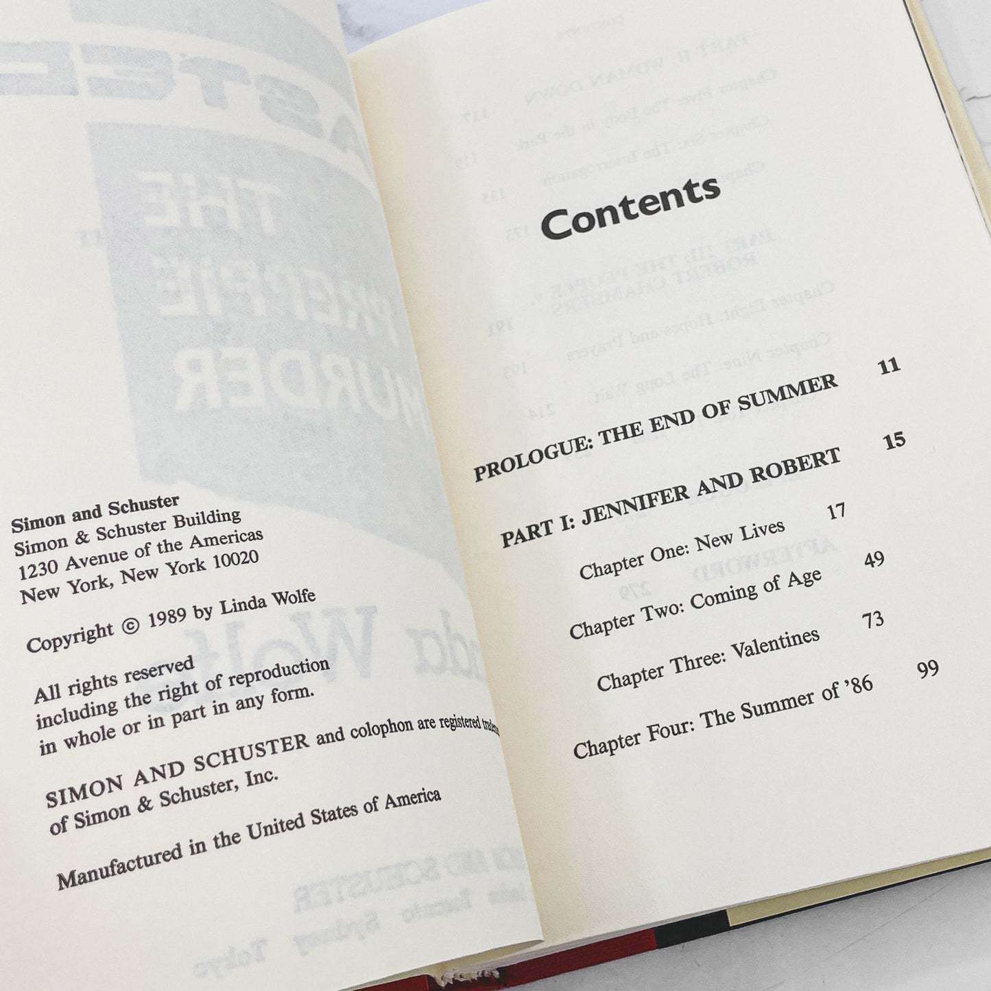 Wasted: The Preppie Murder by Linda Wolfe [1989 HARDCOVER] BCE • Simon & Schuster