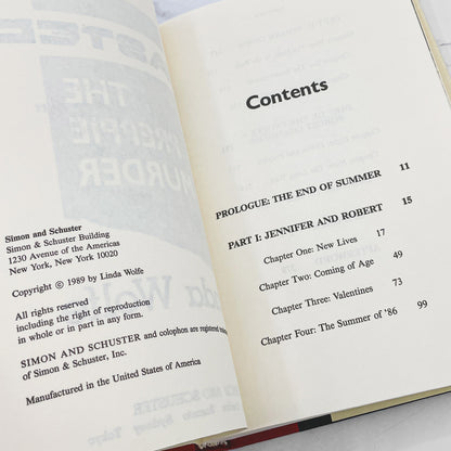 Wasted: The Preppie Murder by Linda Wolfe [1989 HARDCOVER] BCE • Simon & Schuster