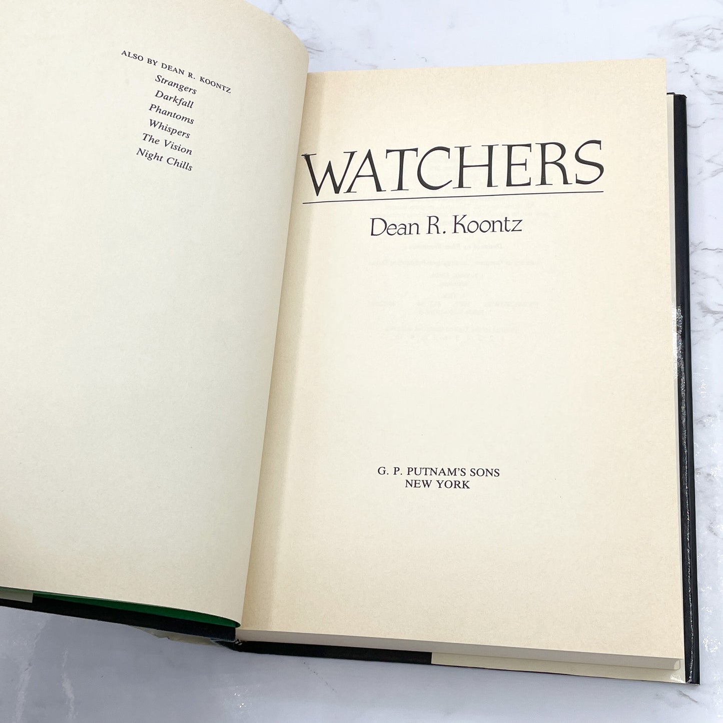 Watchers by Dean Koontz [FIRST EDITION • FIRST PRINTING] • 1987