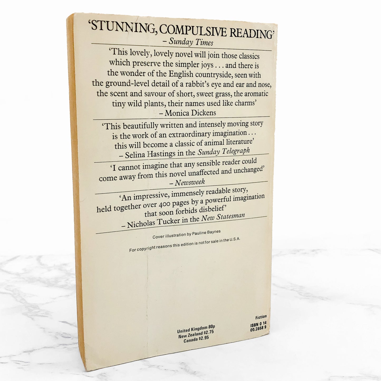 Watership Down by Richard Adams [U.K. PAPERBACK] 1975 • Penguin Books