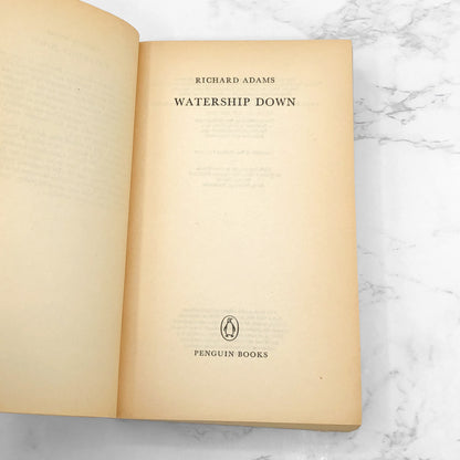 Watership Down by Richard Adams [U.K. PAPERBACK] 1975 • Penguin Books
