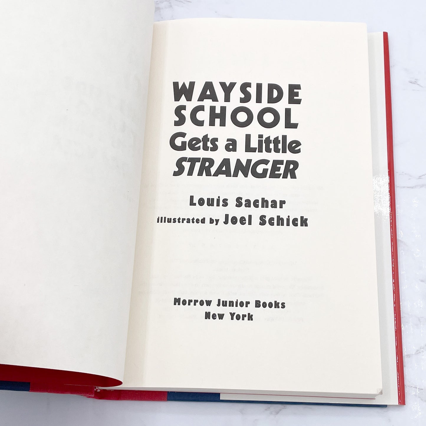 Wayside School Gets A Little Stranger by Louis Sachar [FIRST EDITION • FIRST PRINTING] 1995 • William Morrow