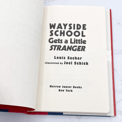 Wayside School Gets A Little Stranger by Louis Sachar [FIRST EDITION • FIRST PRINTING] 1995 • William Morrow