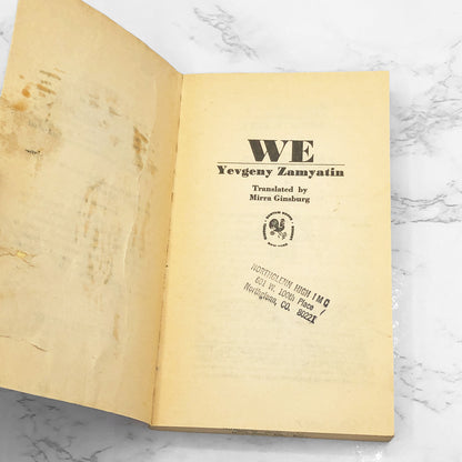 We by Yevgeny Zamyatin [FIRST U.S. PAPERBACK EDITION] 1972 • Bantam