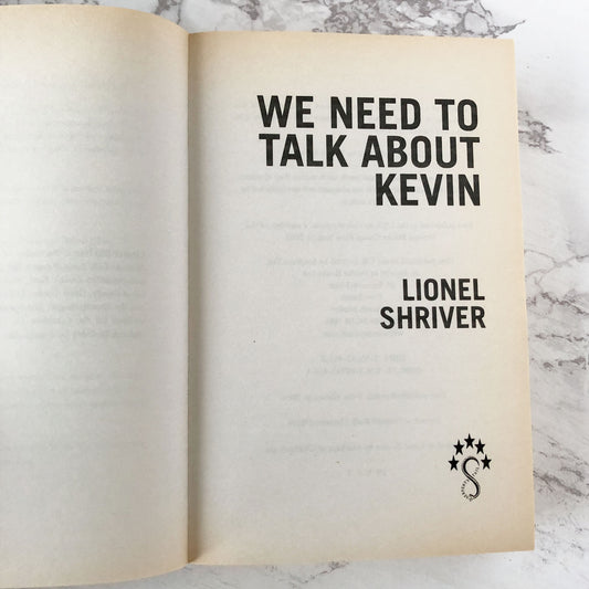 We Need to Talk About Kevin by Lionel Shriver [U.K. TRADE PAPERBACK] 2006 • Five Star