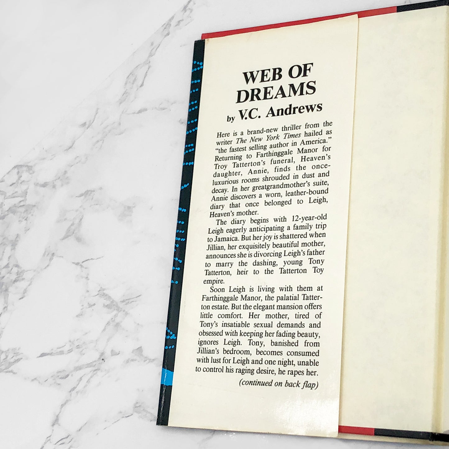 Web of Dreams by V.C. Andrews [1990 HARDCOVER] • Pocket Books