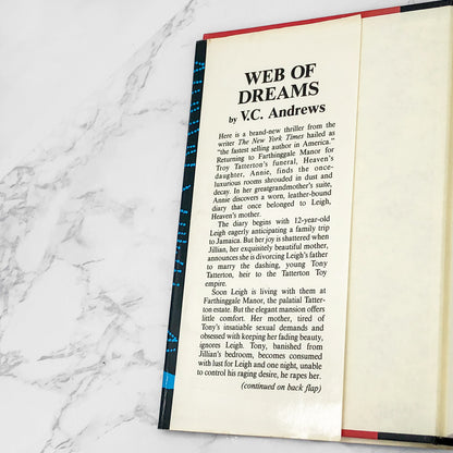 Web of Dreams by V.C. Andrews [1990 HARDCOVER] • Pocket Books