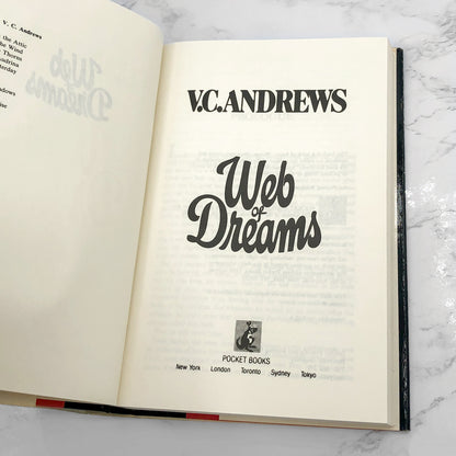 Web of Dreams by V.C. Andrews [1990 HARDCOVER] • Pocket Books