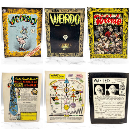 WEIRDO Magazine Lot - Issues #2-28 by Robert Crumb [FIRST EDITION SET] 1981-1993 • Last Gasp *SEE CONDITION
