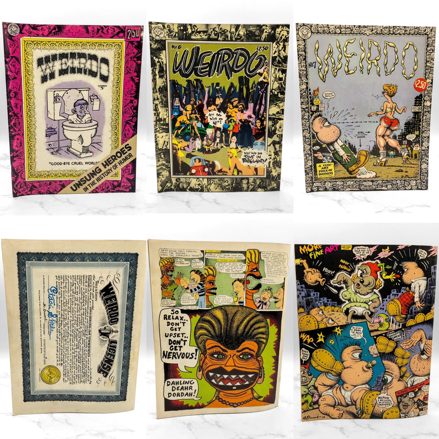 WEIRDO Magazine Lot - Issues #2-28 by Robert Crumb [FIRST EDITION SET] 1981-1993 • Last Gasp *SEE CONDITION