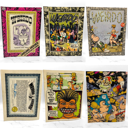 WEIRDO Magazine Lot - Issues #2-28 by Robert Crumb [FIRST EDITION SET] 1981-1993 • Last Gasp *SEE CONDITION