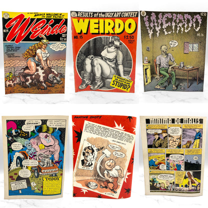 WEIRDO Magazine Lot - Issues #2-28 by Robert Crumb [FIRST EDITION SET] 1981-1993 • Last Gasp *SEE CONDITION