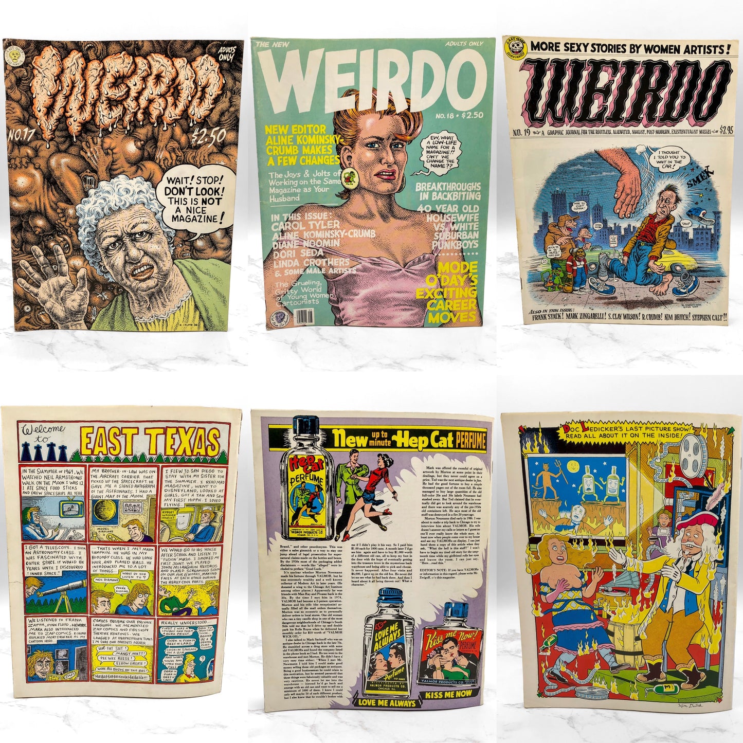 WEIRDO Magazine Lot - Issues #2-28 by Robert Crumb [FIRST EDITION SET] 1981-1993 • Last Gasp *SEE CONDITION