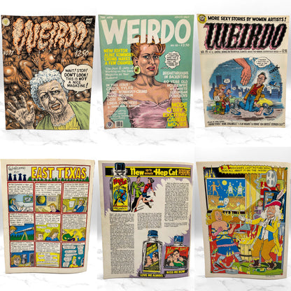 WEIRDO Magazine Lot - Issues #2-28 by Robert Crumb [FIRST EDITION SET] 1981-1993 • Last Gasp *SEE CONDITION