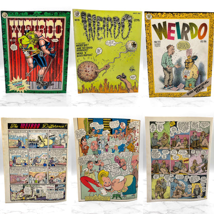WEIRDO Magazine Lot - Issues #2-28 by Robert Crumb [FIRST EDITION SET] 1981-1993 • Last Gasp *SEE CONDITION