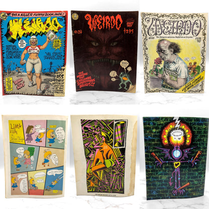 WEIRDO Magazine Lot - Issues #2-28 by Robert Crumb [FIRST EDITION SET] 1981-1993 • Last Gasp *SEE CONDITION