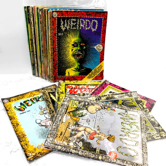 WEIRDO Magazine Lot - Issues #2-28 by Robert Crumb [FIRST EDITION SET] 1981-1993 • Last Gasp *SEE CONDITION