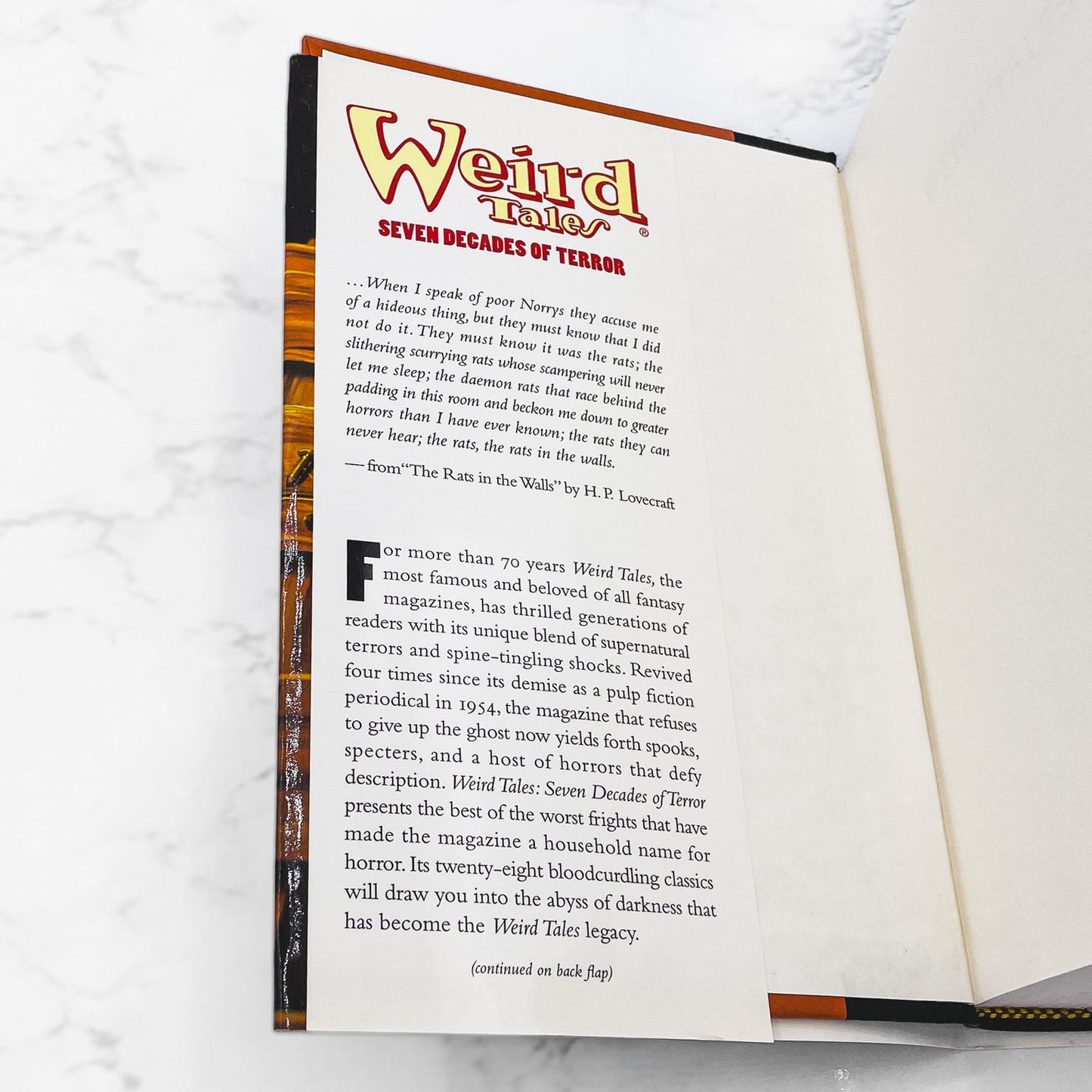 Weird Tales: Seven Decades of Terror edited by John Betancourt & Robert Weinberg [FIRST EDITION ANTHOLOGY] 1997 • B&N 