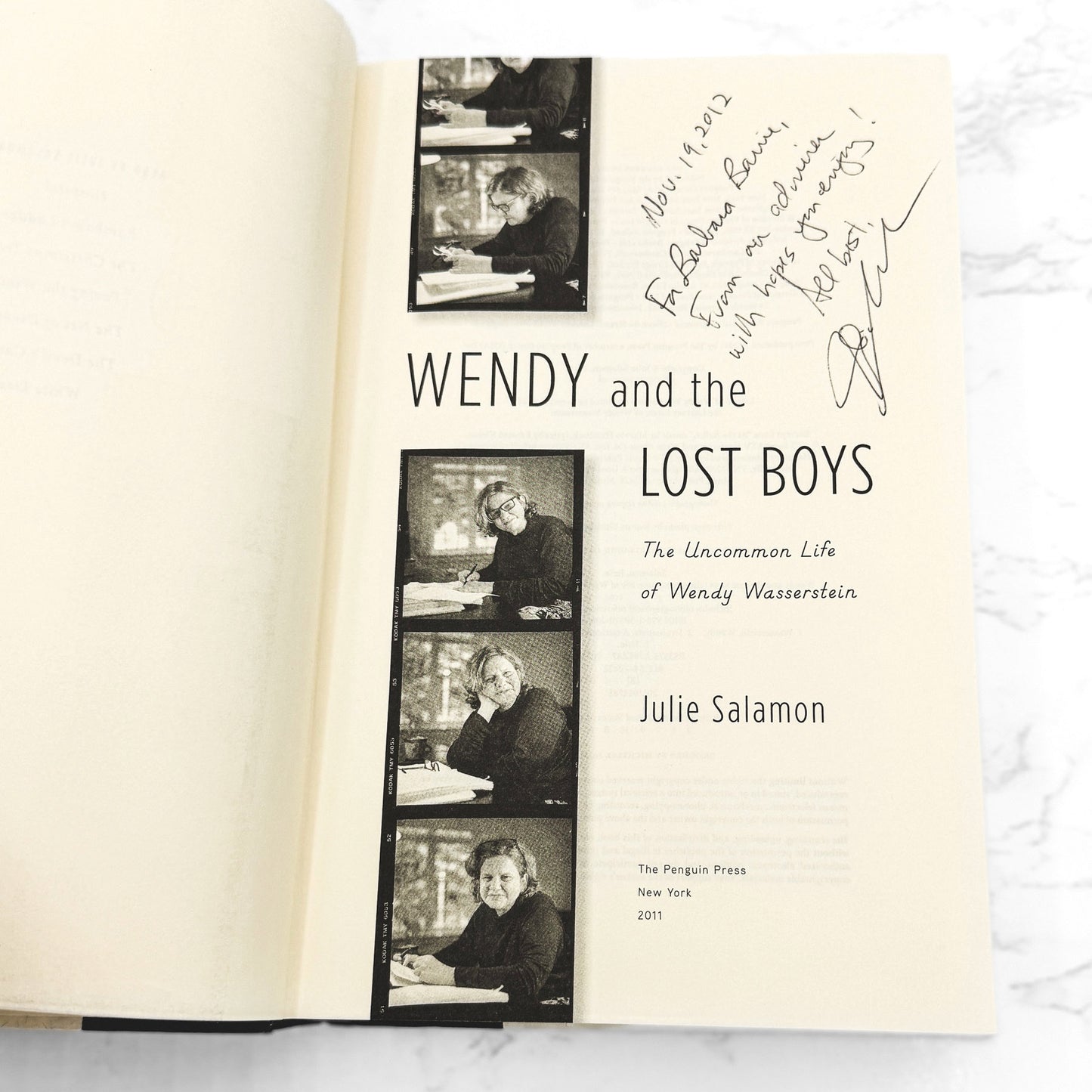 Wendy and the Lost Boys by Julie Salamon SIGNED! [FIRST EDITION] 2011 • Penguin Press