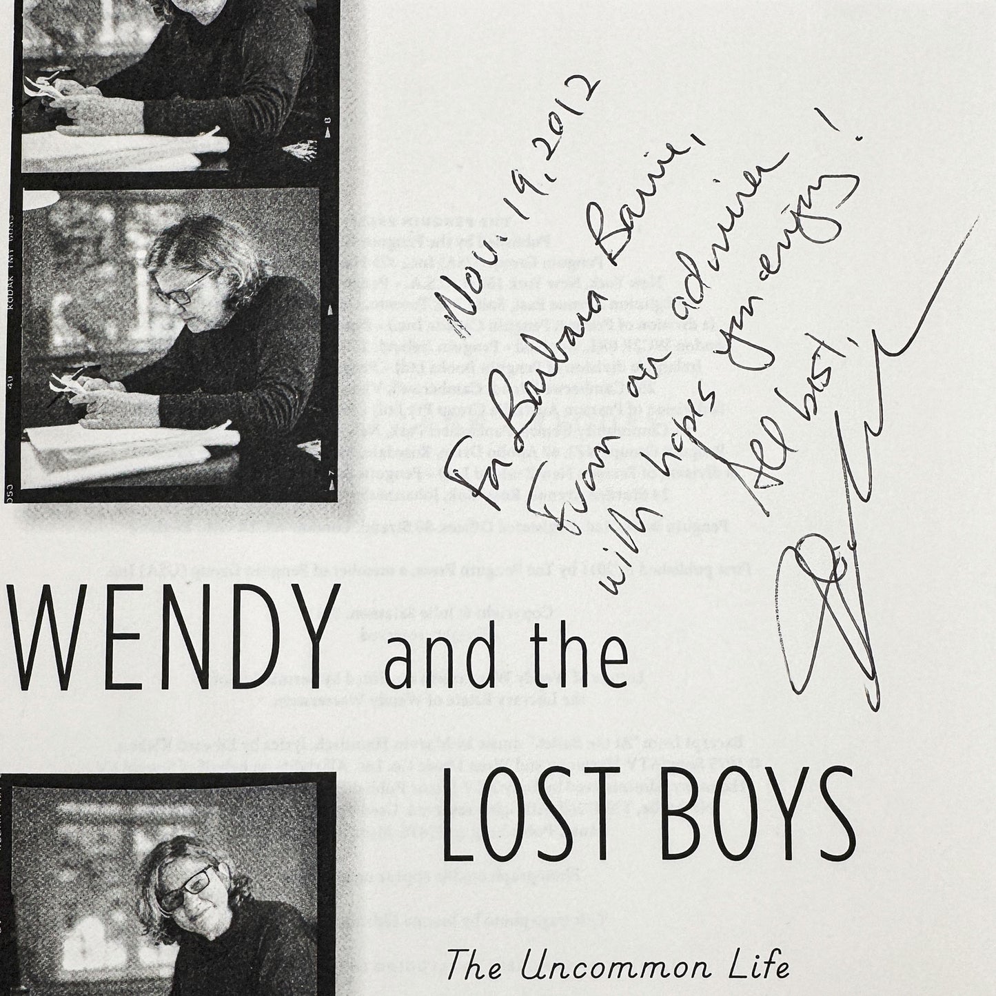 Wendy and the Lost Boys by Julie Salamon SIGNED! [FIRST EDITION] 2011 • Penguin Press