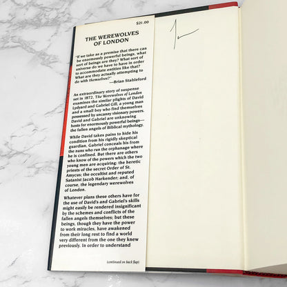 The Werewolves of London by Brian M. Stableford [U.S. FIRST EDITION] • 1992