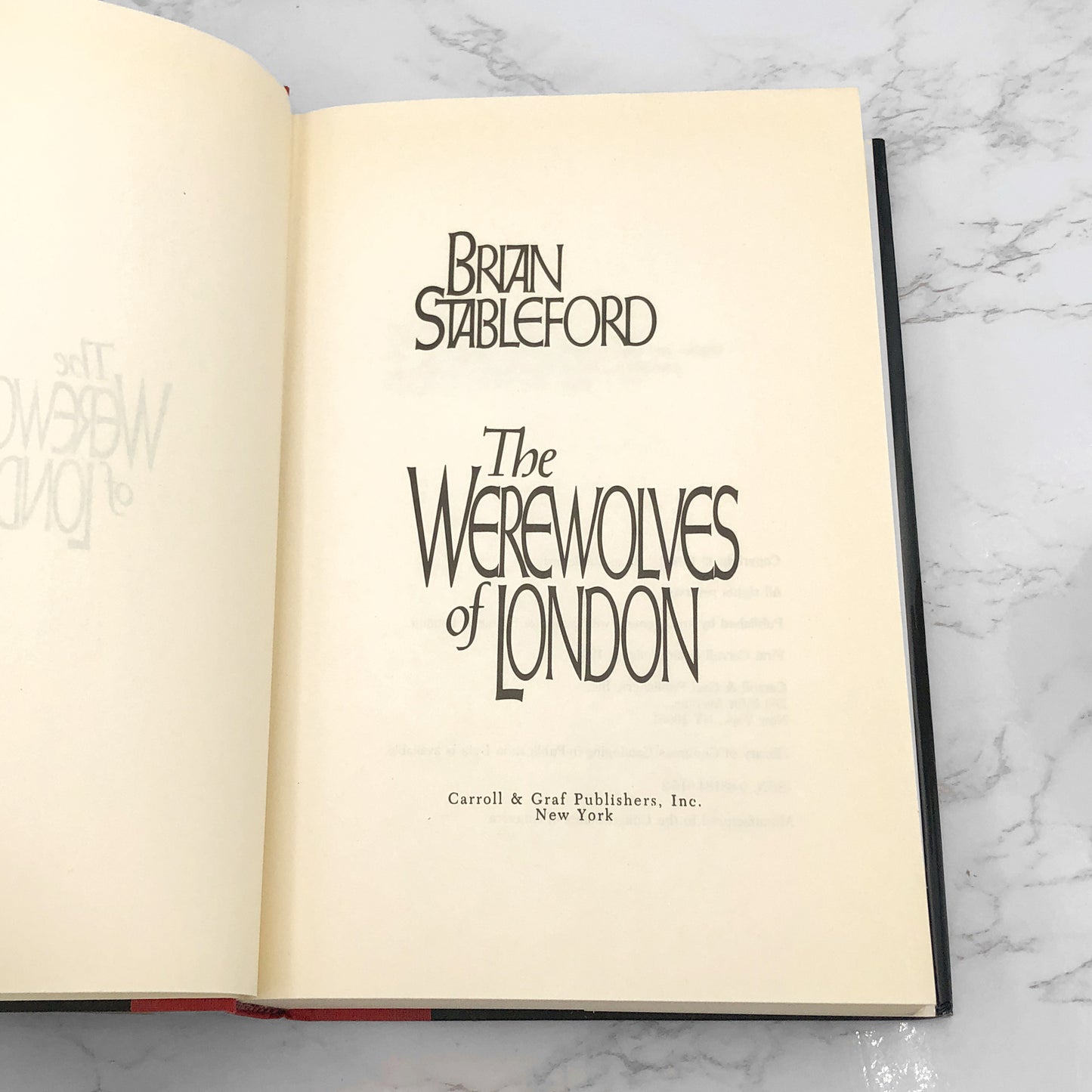 The Werewolves of London by Brian M. Stableford [U.S. FIRST EDITION] • 1992