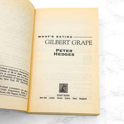 What's Eating Gilbert Grape by Peter Hedges [1994 PAPERBACK] • Pocket • Movie Tie-in