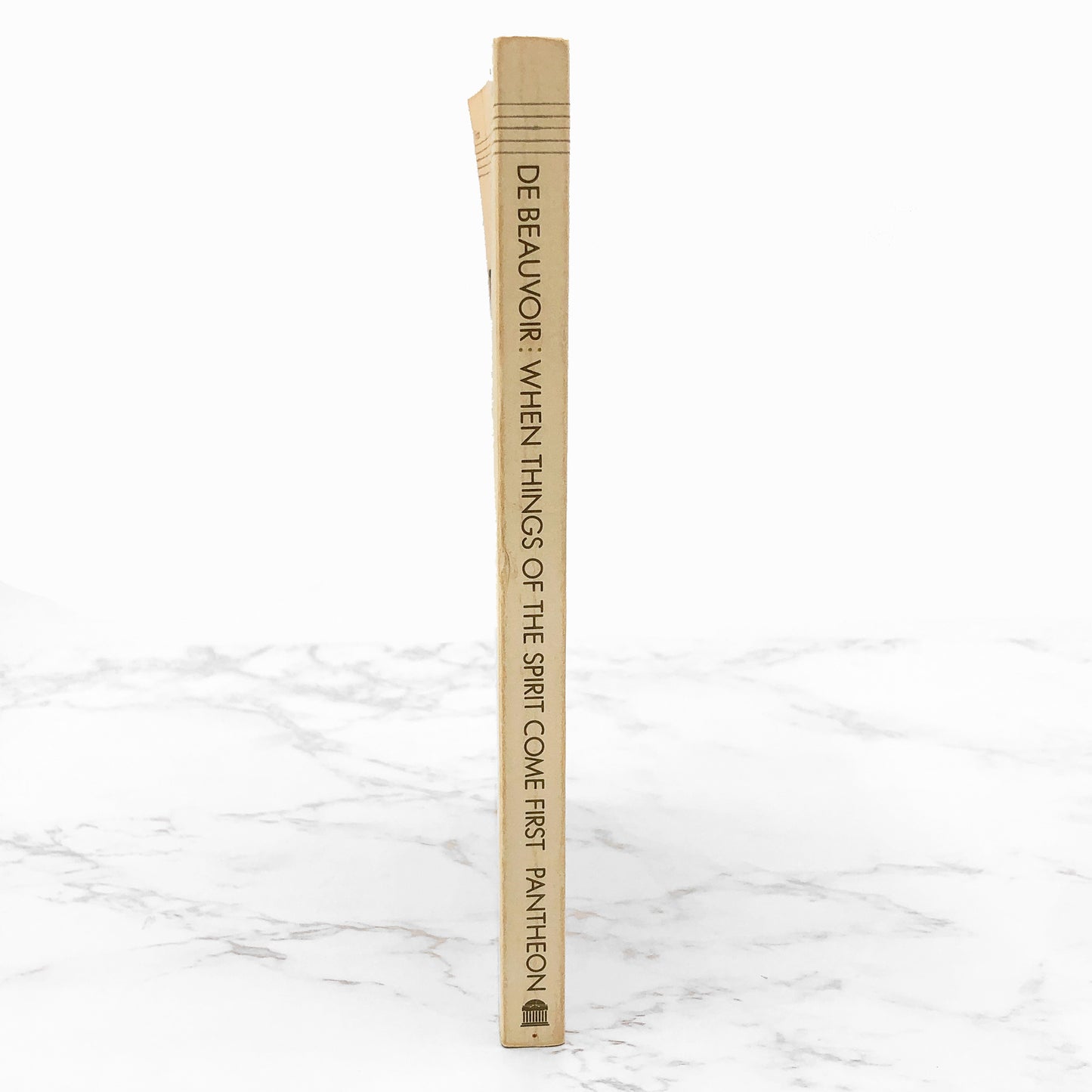 When Things of the Spirit Come First by Simone De Beauvoir [TRADE PAPERBACK] 1982 • Pantheon