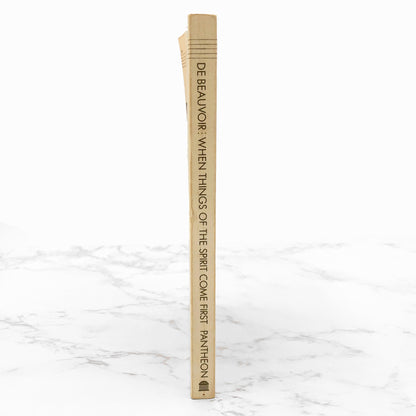 When Things of the Spirit Come First by Simone De Beauvoir [TRADE PAPERBACK] 1982 • Pantheon