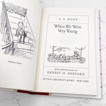 When We Were Very Young by A.A. Milne [HARDCOVER RE-ISSUE] 1988 • Dutton Books