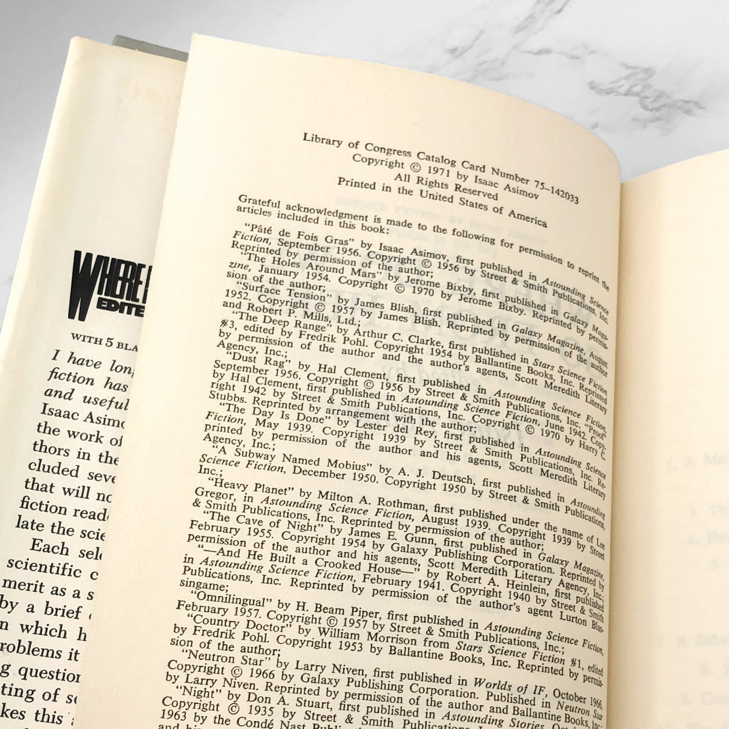 Where Do We Go from Here? edited by Isaac Asimov [1971 HARDCOVER] • Doubleday