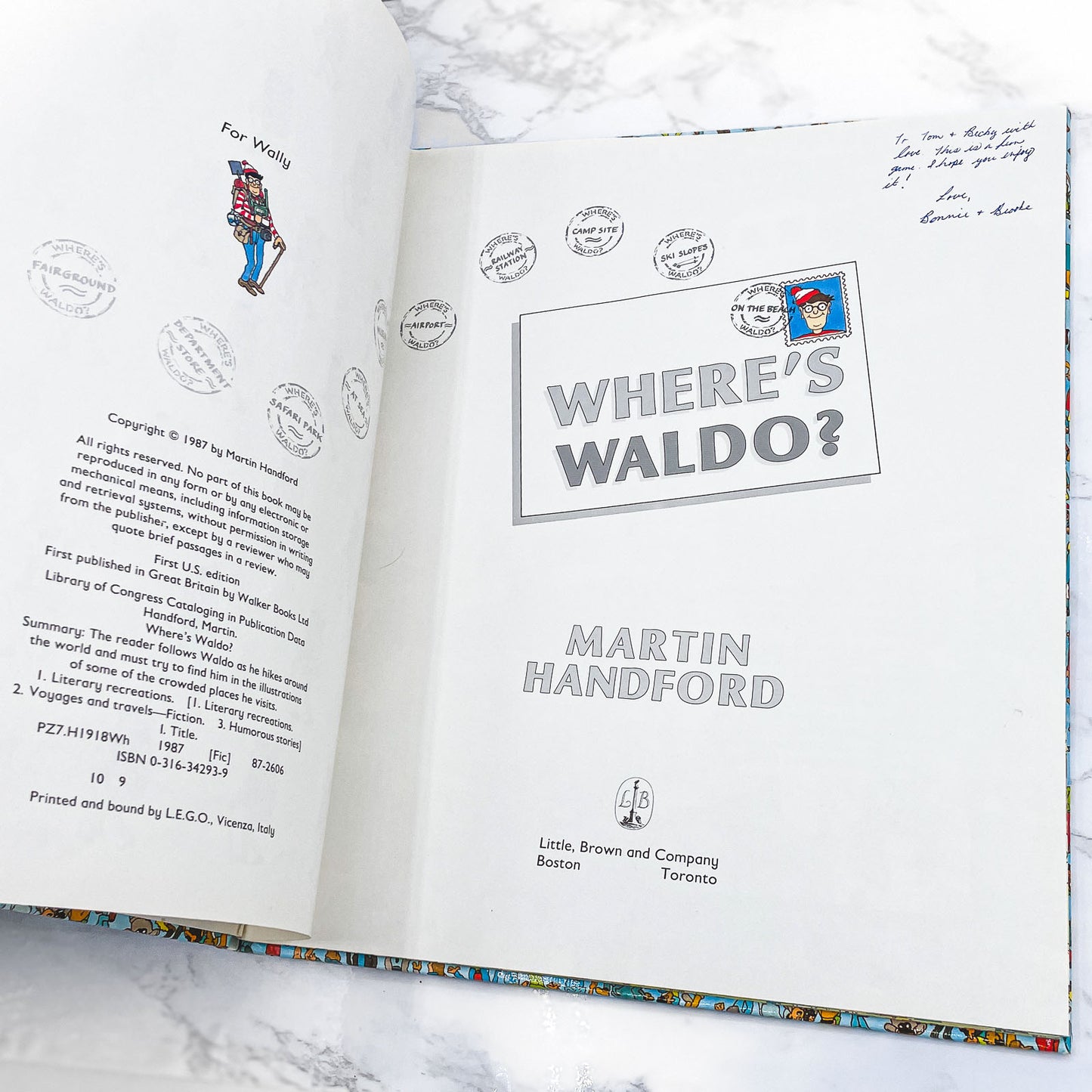 Where's Waldo? by Martin Handford [FIRST EDITION] 1987 • Little Brown & Co. *See Condition