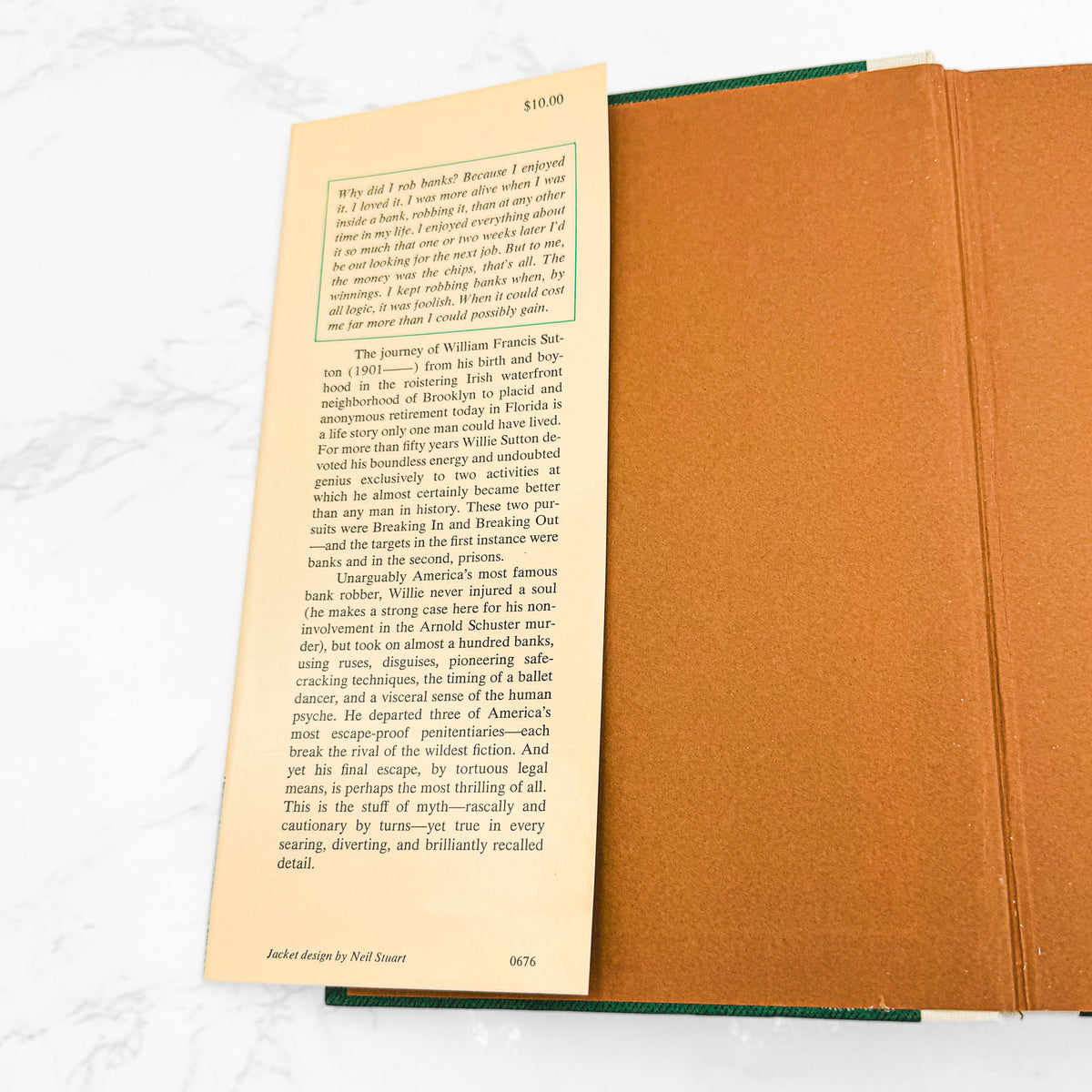 Where the Money Was: The Memoirs of a Bank Robber by Willie Sutton [FIRST EDITION • FIRST PRINTING] 1976 • The Viking Press