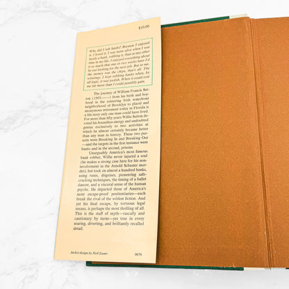 Where the Money Was: The Memoirs of a Bank Robber by Willie Sutton [FIRST EDITION • FIRST PRINTING] 1976 • The Viking Press