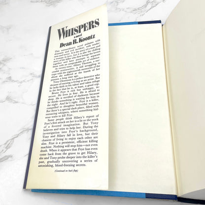 Whispers by Dean Koontz [1980 HARDCOVER] BCE • G.P. Putnam's Sons