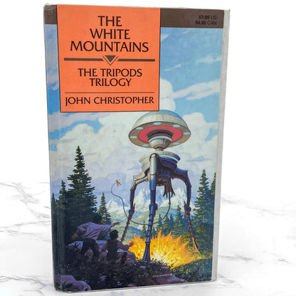 The White Mountain by John Christopher [TURTLEBACK HARDCOVER] 1988 • Collier • The Tripods #1