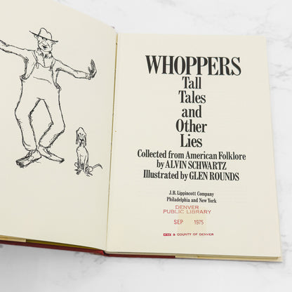 Whoppers: Tall Tales & Other Lies by Alvin Schwartz [FIRST EDITION • FIRST PRINTING] 1975 • J.B. Lippincott *Condition