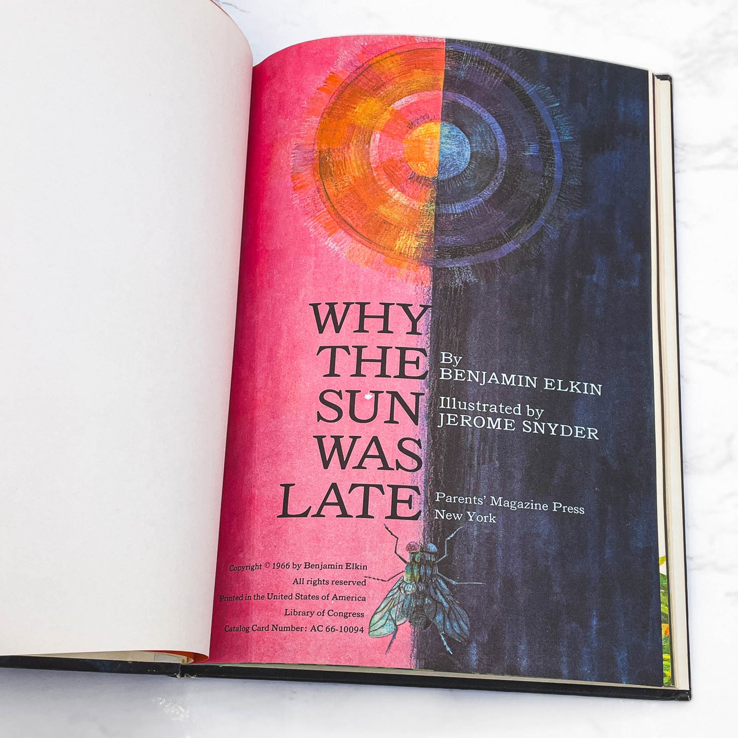 Why the Sun Was Late by Benjamin Elkin & Jerome Snyder [FIRST EDITION] 1966 • Parents Magazine Press