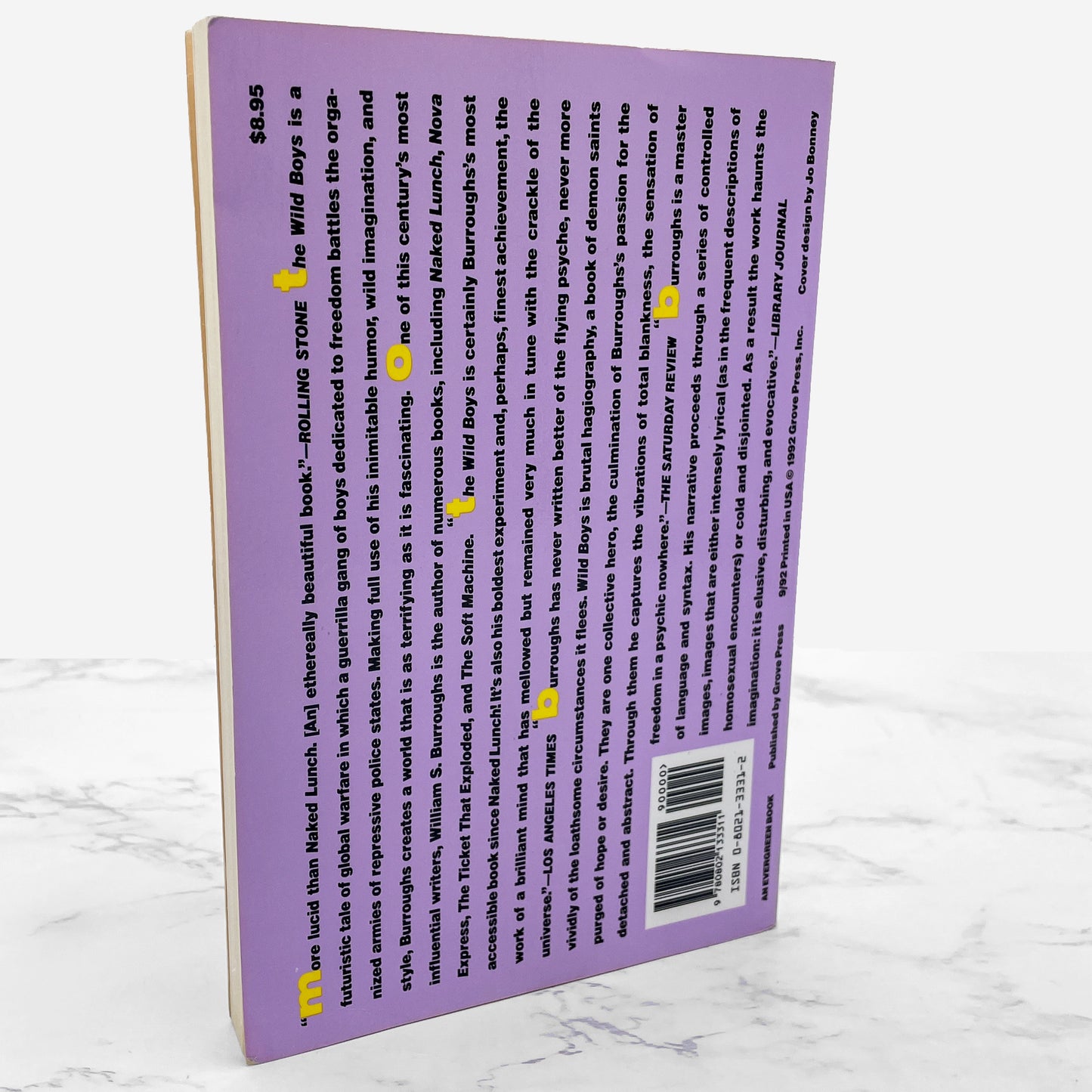 The Wild Boys: A Book of the Dead by William S. Burroughs [TRADE PAPERBACK] 1992 • Grove Press