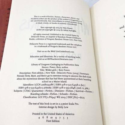 Wilder Girls by Rory Power [FIRST EDITION] 2019 • Delacorte Press