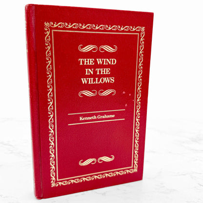 The Wind in the Willows by Kenneth Grahame & illustrated by Val Biro [LEATHER-BOUND HARDCOVER] 1984 • Discovery Toys