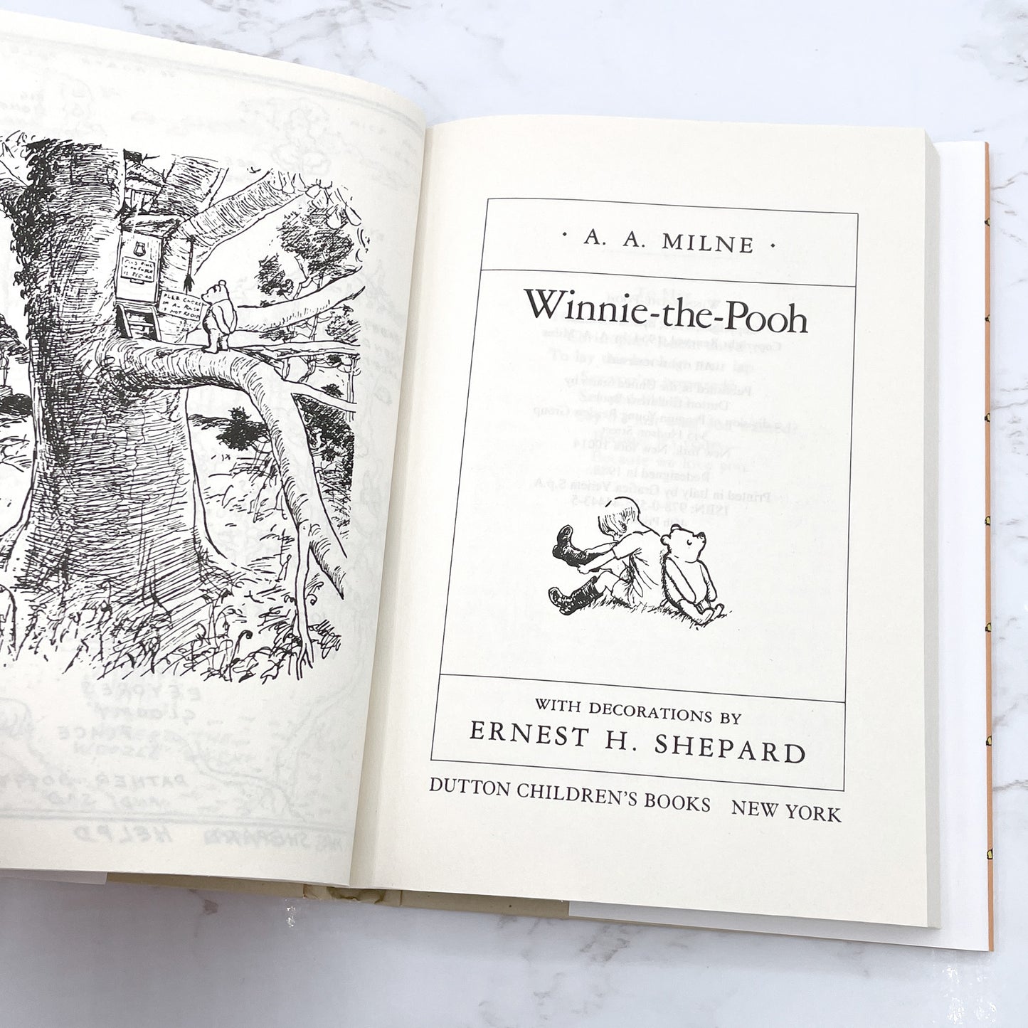 Winnie the Pooh by A.A. Milne [HARDCOVER RE-ISSUE] 1988 • Dutton Books