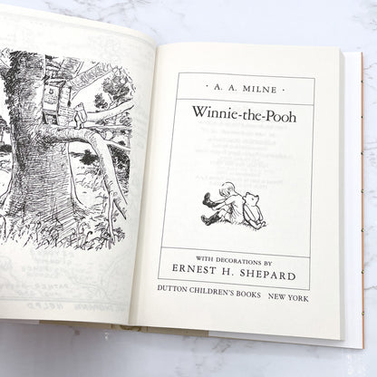 Winnie the Pooh by A.A. Milne [HARDCOVER RE-ISSUE] 1988 • Dutton Books