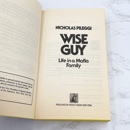 Wiseguy: Life in a Mafia Family (aka Goodfellas) by Nicholas Pileggi [FIRST PAPERBACK PRINTING] 1987 • Pocket Books