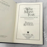The Wise Man's Fear by Patrick Rothfuss [FIRST EDITION] 2011 • DAW • Kingkiller Chronicles #2