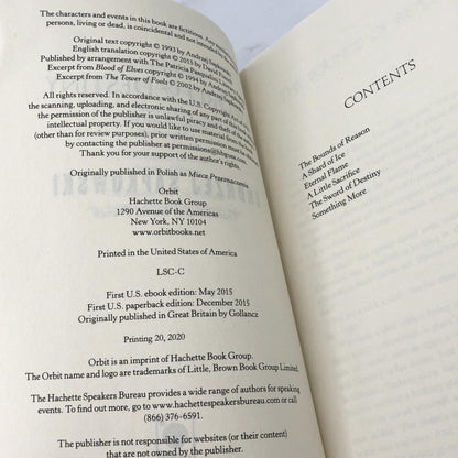 Sword of Destiny by Andrzej Sapkowski [TRADE PAPERBACK] 2015 • Orbit • The Witcher #0.7