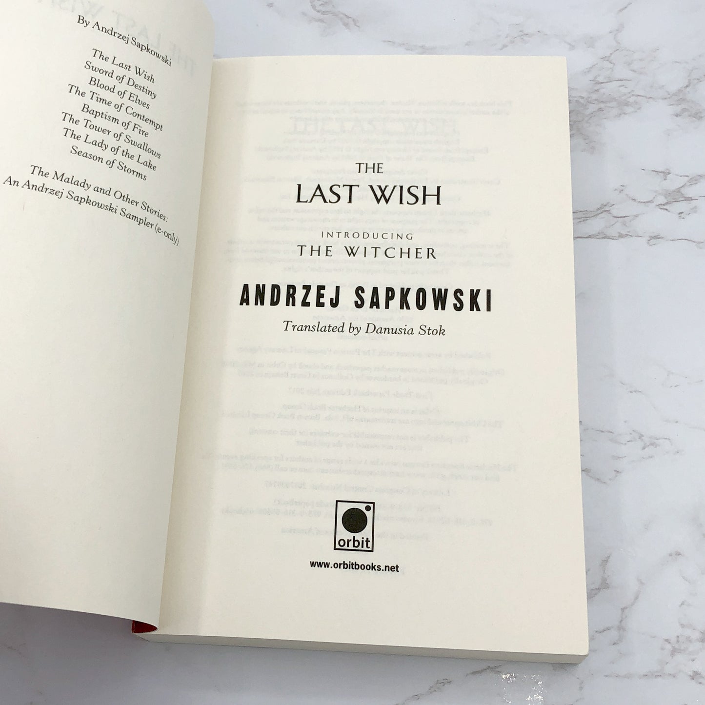 The Last Wish by Andrzej Sapkowski [TRADE PAPERBACK] 2015 • Orbit • The Witcher #0.5