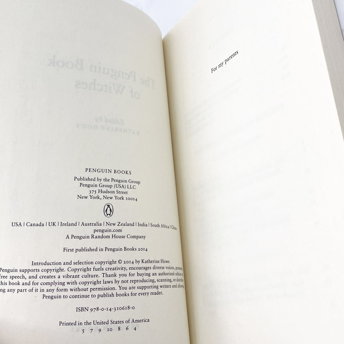 The Penguin Book of Witches edited by Katherine Howe [TRADE PAPERBACK] 2014 • Penguin Classics