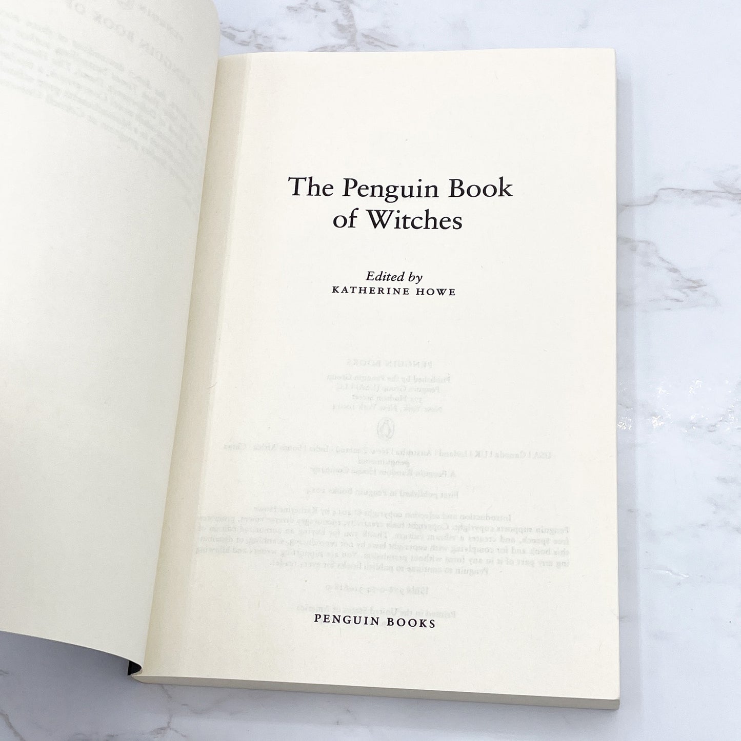 The Penguin Book of Witches edited by Katherine Howe [TRADE PAPERBACK] 2014 • Penguin Classics